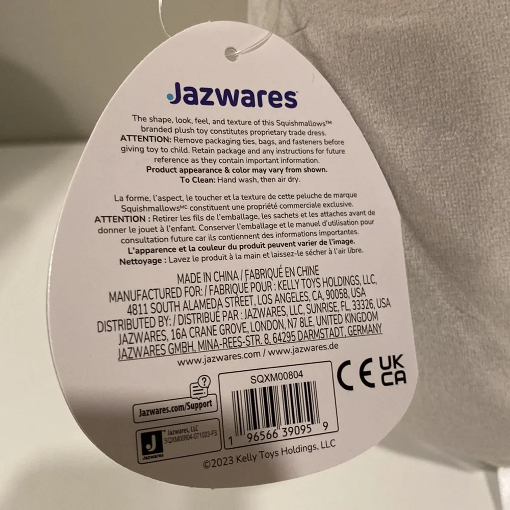 Squishmallow Nissa the Yeti 8” NWT Peppermint Belly Christmas 2023 - Picture 4 of 4